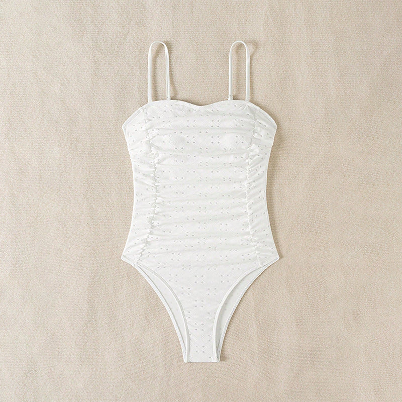 Damen Eleganter und figurbetonter Einteiler Badeanzug EB
