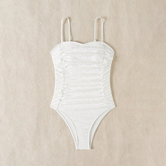 Damen Eleganter und figurbetonter Einteiler Badeanzug EB