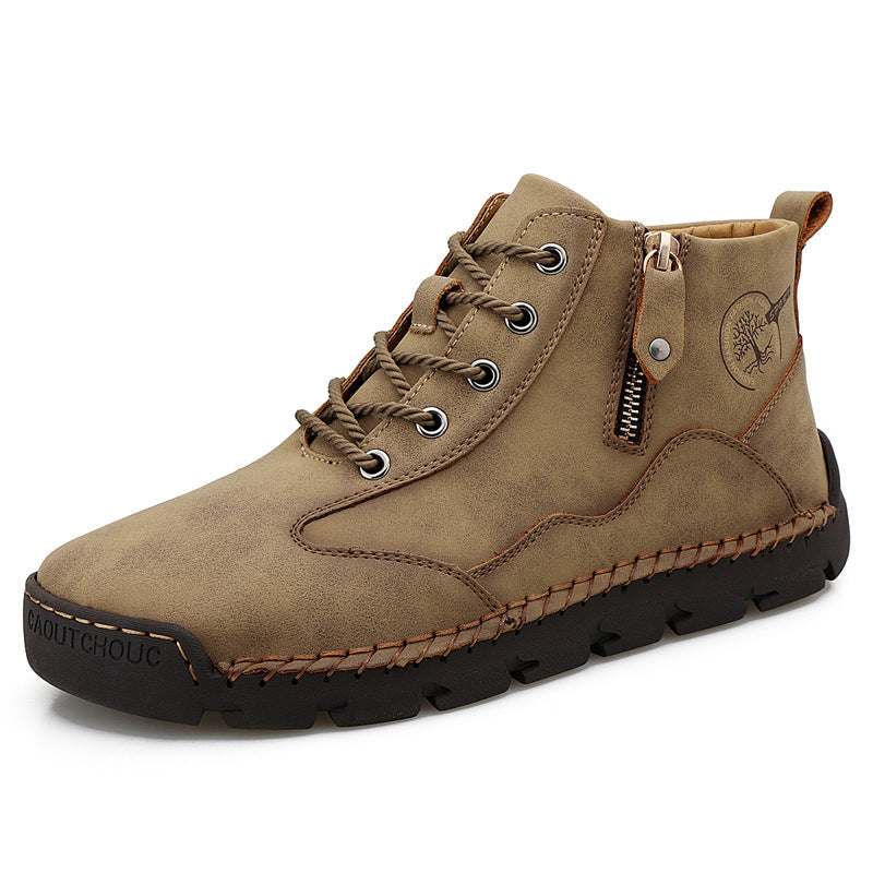 Herren robuste Wanderstiefel mit seitlichem Reißverschluss EB