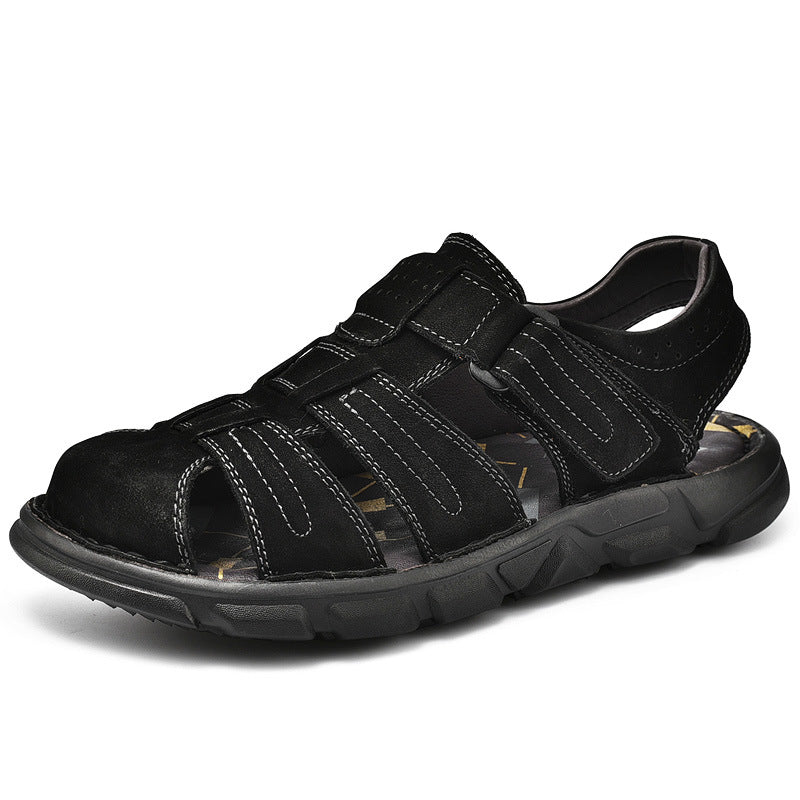 Herren bequeme Sandalen aus hochwertigem Leder EB