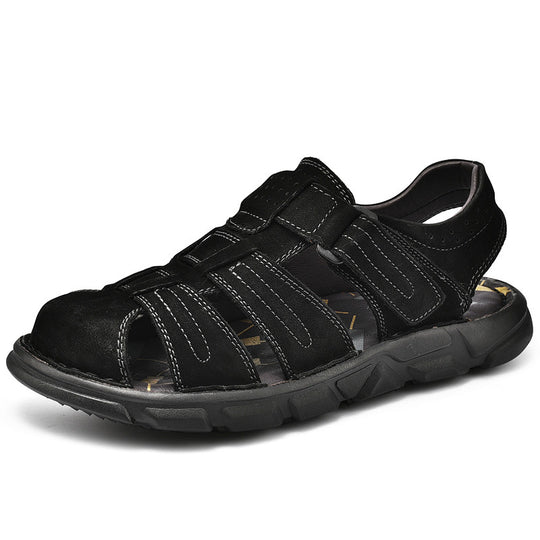 Herren bequeme Sandalen aus hochwertigem Leder EB
