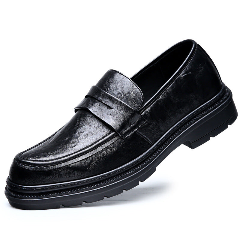 Herren Elegante Ledermokassins mit rutschfester Sohle EB