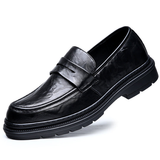 Herren Elegante Ledermokassins mit rutschfester Sohle EB