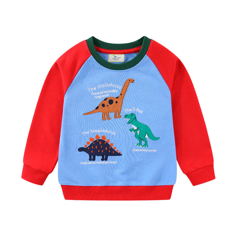 Jungen Sweatshirt mit lustigem Dinosaurierdesign EB