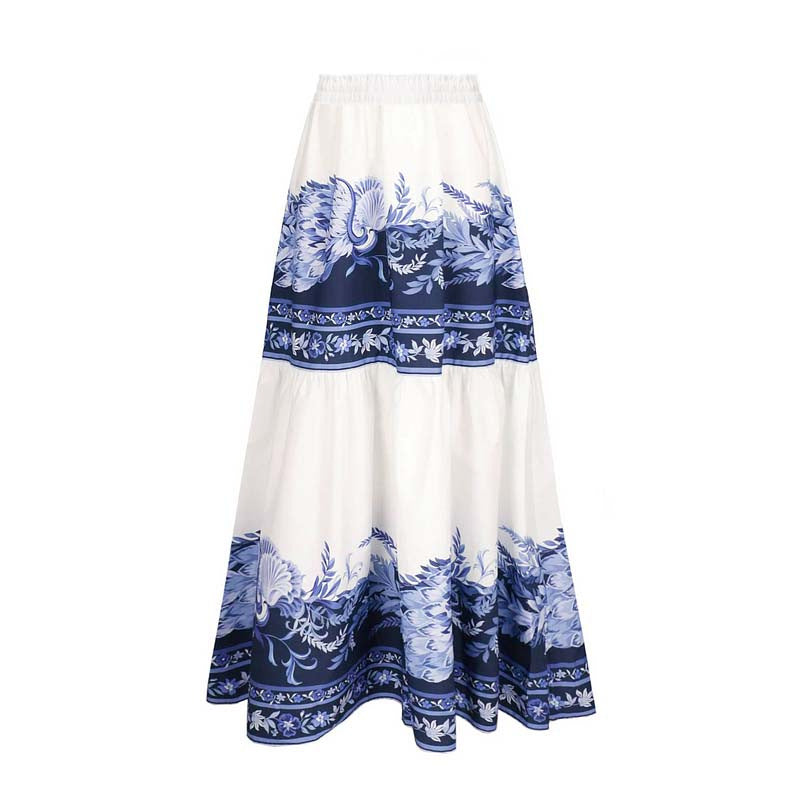 Damen Einteiler Badeanzug mit floralem Design und V-Ausschnitt EB
