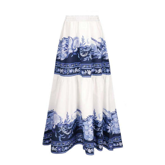 Damen Einteiler Badeanzug mit floralem Design und V-Ausschnitt EB