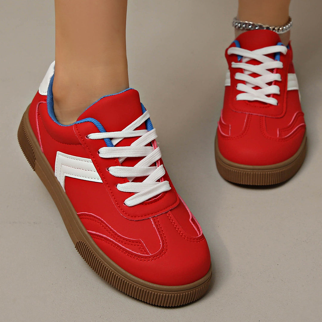 Damen Bequeme Freizeitsneaker mit trendigem Obermaterial EB