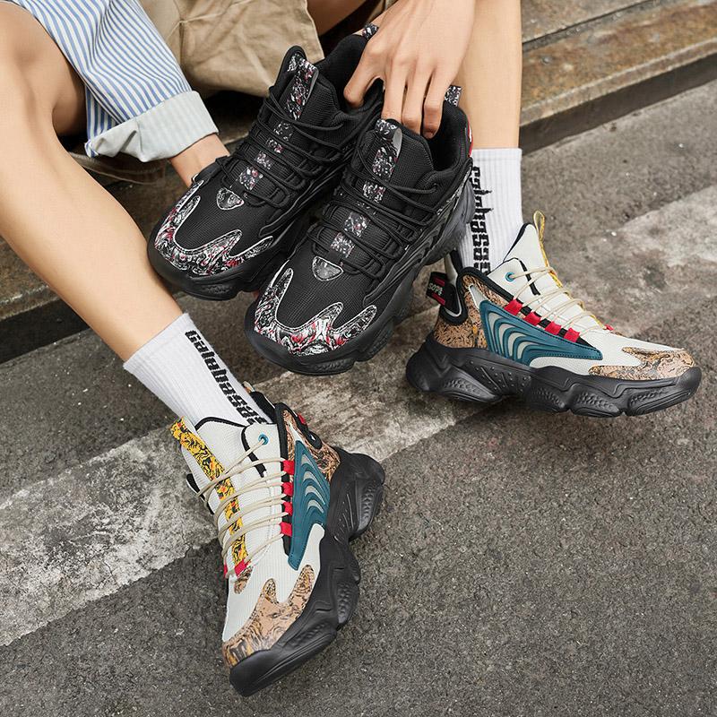 Damen Sportliche High-Top Sneaker mit innovativer Dämpfungstechnologie und atmungsaktivem Design EB
