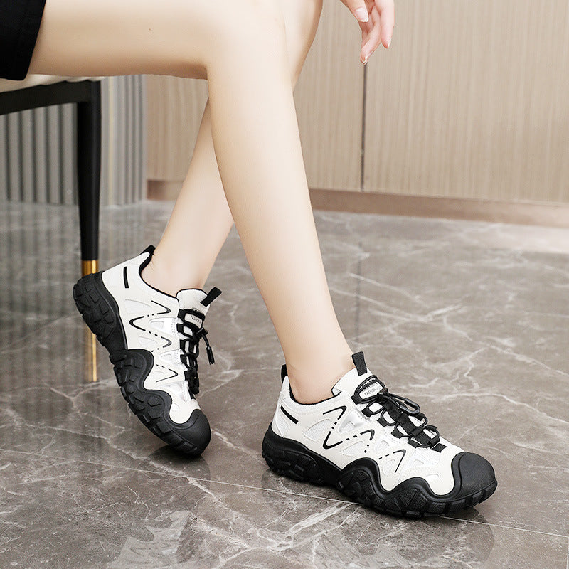 Damen sportliche Allrounder Sneakers mit atmungsaktivem Mesh-Obermaterial und rutschfester Sohle EB