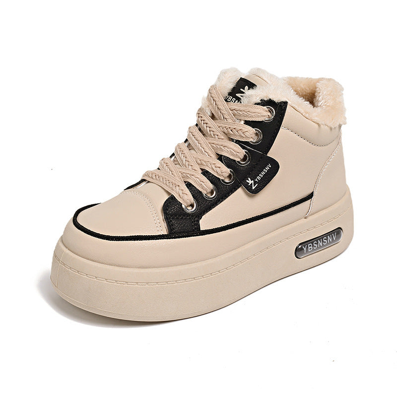 Damen Winterliche High-Top Sneakers mit kuscheligem Innenfutter und dämpfender Sohle EB