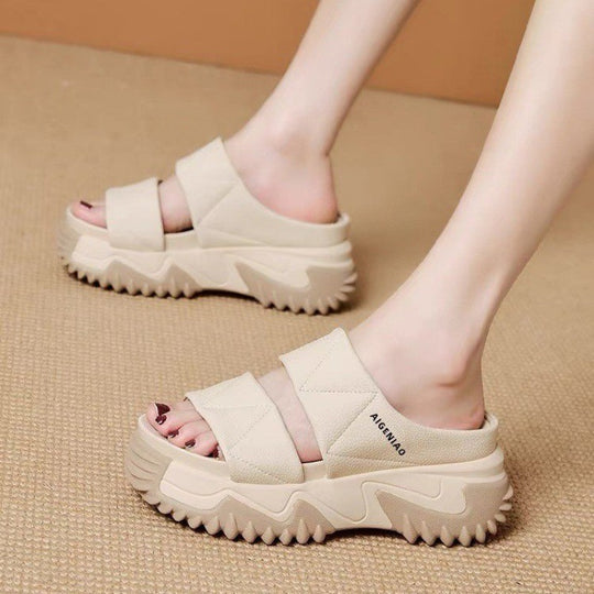 Damen Komfortable und modische Sandalen mit gepolsterter Sohle EB