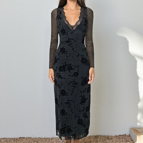 Damen elegantes und figurbetontes Abendkleid EB