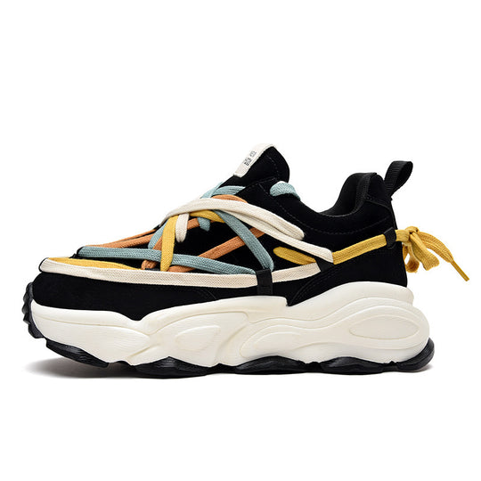 Damen Sportliche Chunky Sneakers mit innovativer Schnürtechnologie EB