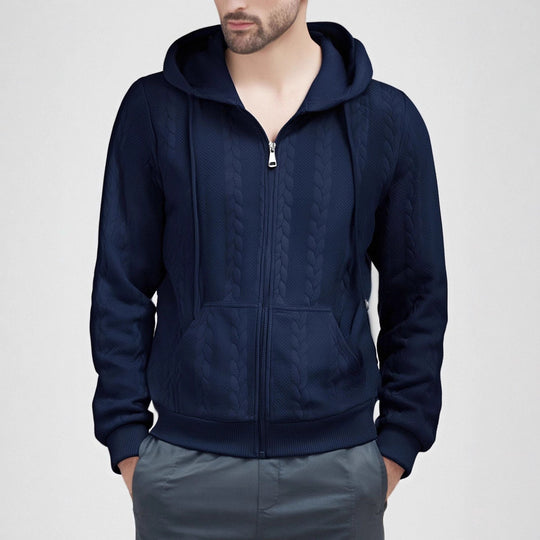 Herren Strickjacke mit Kapuze EB