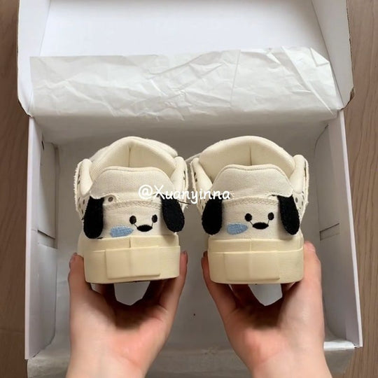 Damen Canvas Sneakers mit flexibler Gummisohle und atmungsaktivem Obermaterial EB