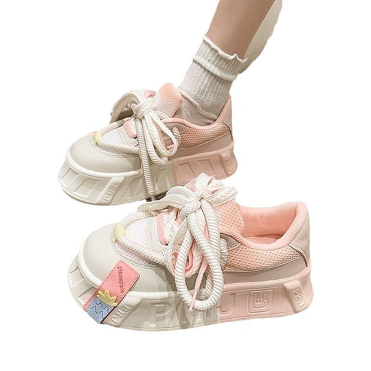 Damen Sportliche Sneakers mit verspieltem Design und atemberaubender Sohle EB