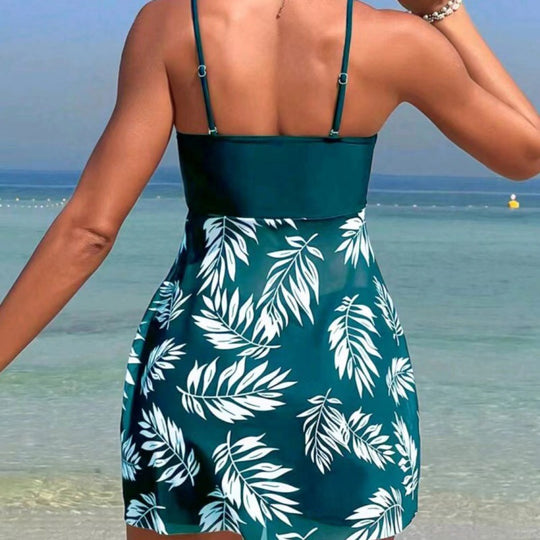Damen Tankini mit floralem Oberteil und bequemen Shorts EB