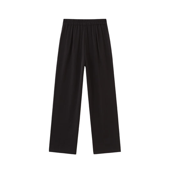 Damen Weit geschnittene Palazzo-Hose mit seitlichen Schlitzdetails EB