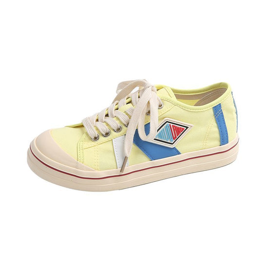 Damen Sportliche Sneaker mit Kontrastnähten und hochwertigem Material EB