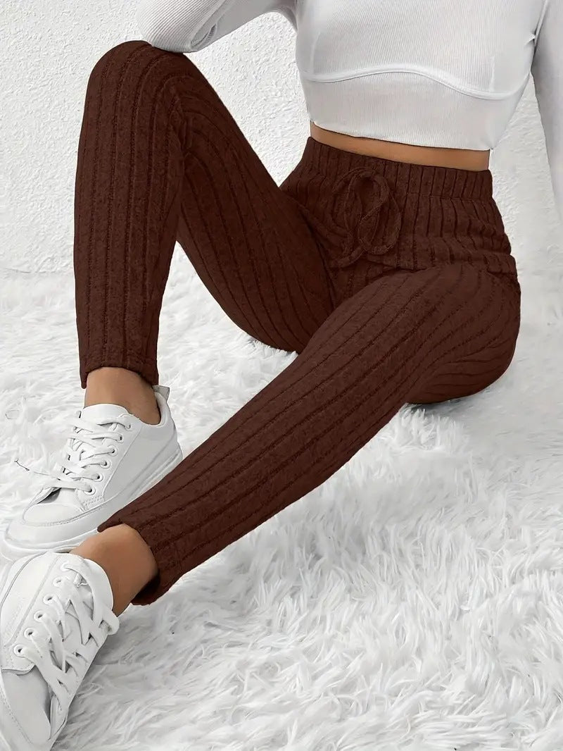 Damen Gefütterte Sweatpants mit Rippstruktur EB