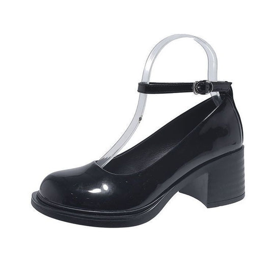 Damen Elegante und modische Plateau-Pumps mit verstellbarem Riemen EB