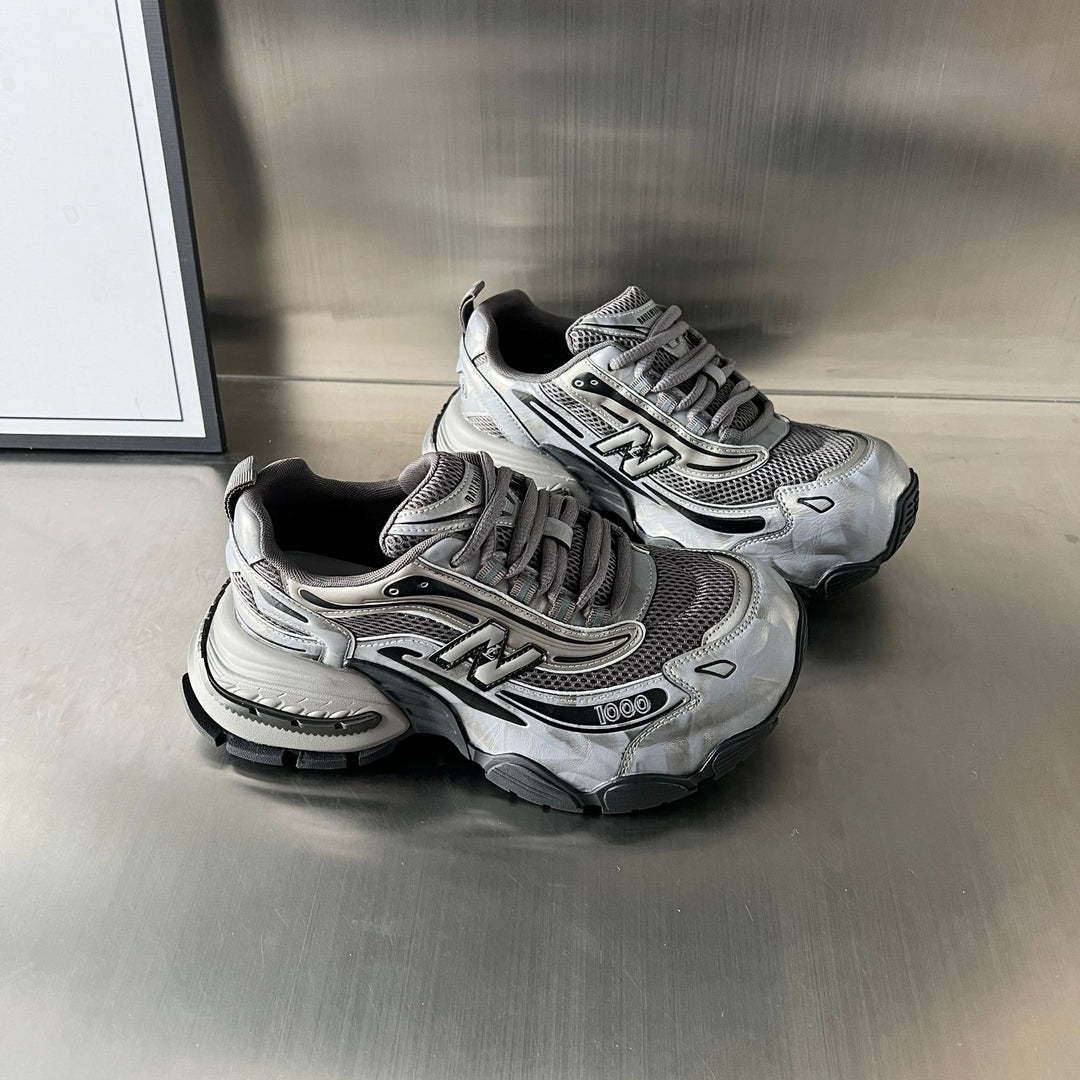 Damen Sportliche Laufschuhe mit atmungsaktiver Mesh-Oberfläche und dämpfender Sohle EB
