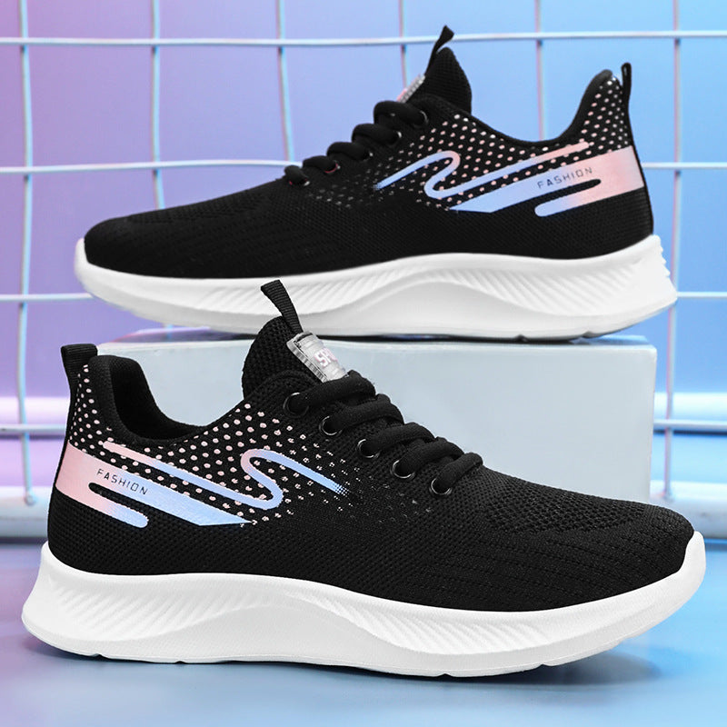 Damen Sportliche Sneakers mit atmungsaktivem Mesh-Obermaterial und dämpfender Sohle EB 1771821047