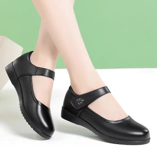 Damen Mary Jane Schuhe mit verstellbarem Riemen und flexiblem Fußbett EB