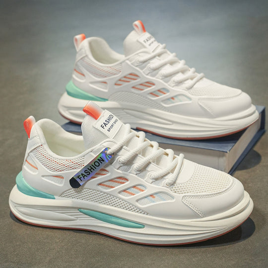 Damen Sportliche Lauf-Sneaker mit atmungsaktiver Mesh-Oberfläche und stoßdämpfendem Sohlenprofil EB