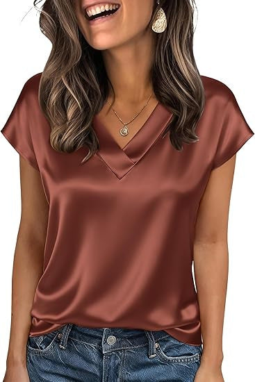 Damen Satinbluse EB