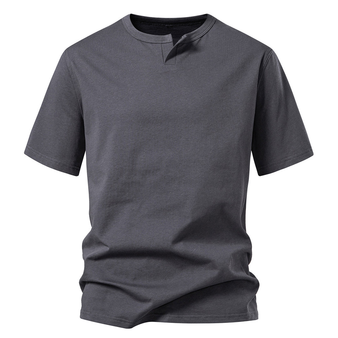 Herren T-Shirt mit modernem Ausschnitt und komfortablem Schnitt EB