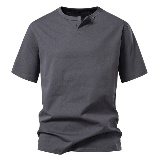 Herren T-Shirt mit modernem Ausschnitt und komfortablem Schnitt EB