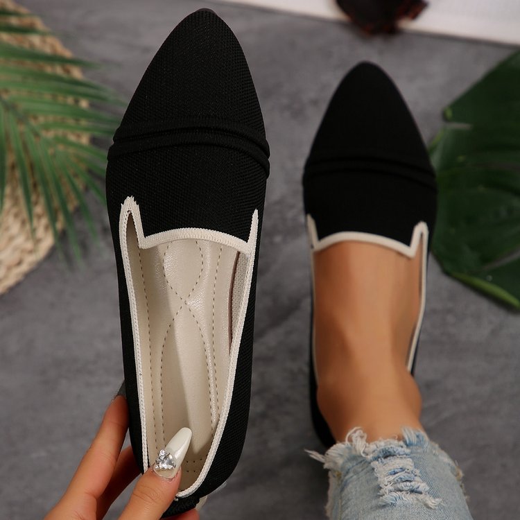 Damen elegante und bequeme Slip-On Ballerinas EB