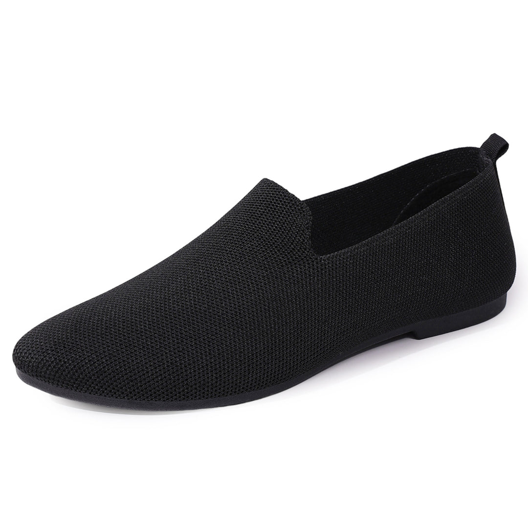 Damen nan leichte gestrickte Slipper mit Memory-Fußbett und rutschfester Sohle EB