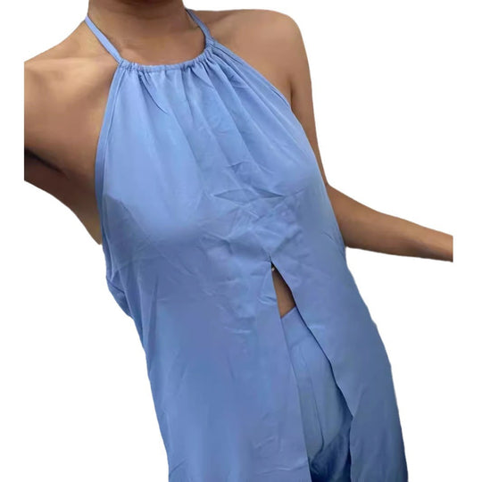 Damen Eleganter Zweiteiler mit stilvollem Mantel und cropped Hose EB