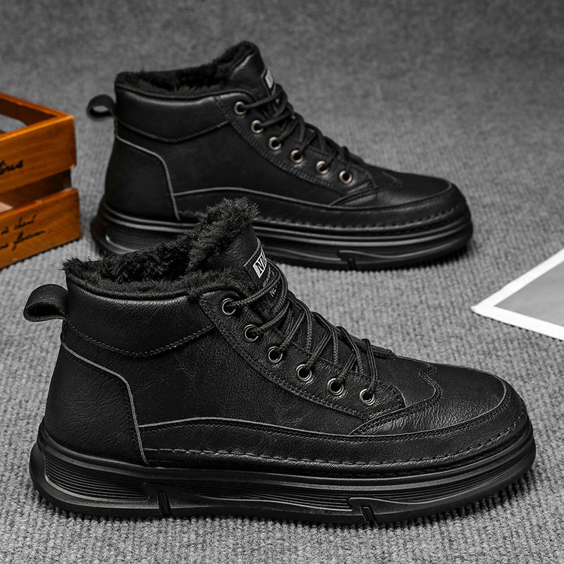 Damen gefütterte Winterboots mit pflegeleichtem Material und isolierender Innensohle EB