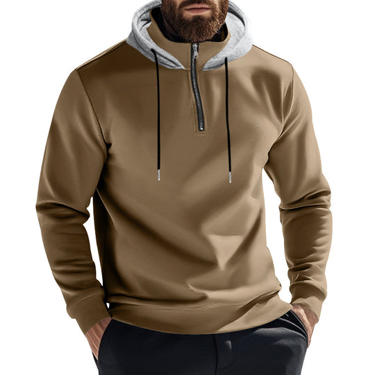 Herren Kapuzenpullover mit modernem Reißverschluss und stylischem Schnitt EB