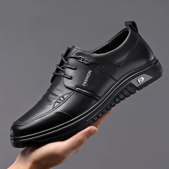 Herren Elegante Schnürschuhe aus hochwertigem Leder mit rutschfester Sohle EB
