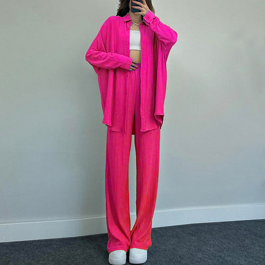 Damen lässiger Overall mit schickem Hemd EB