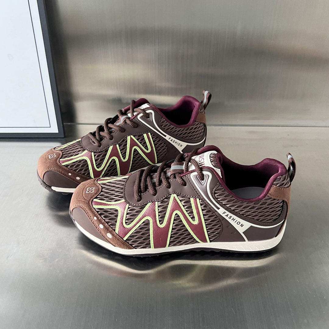 Damen modische Outdoor-Sneakers mit atmungsaktiver Mesh-Oberfläche und rutschfester Sohle EB