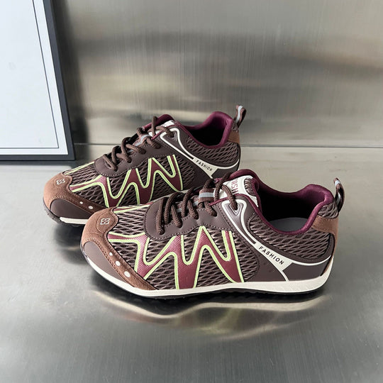 Damen modische Outdoor-Sneakers mit atmungsaktiver Mesh-Oberfläche und rutschfester Sohle EB