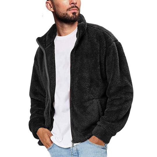 Herren Fleecejacke mit weichem Innenfutter und praktischen Taschen EB