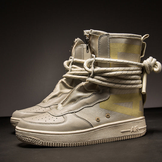 Damen High-Top Sneakers mit innovativem Schnürsystem und atmungsaktiver Netzstruktur EB