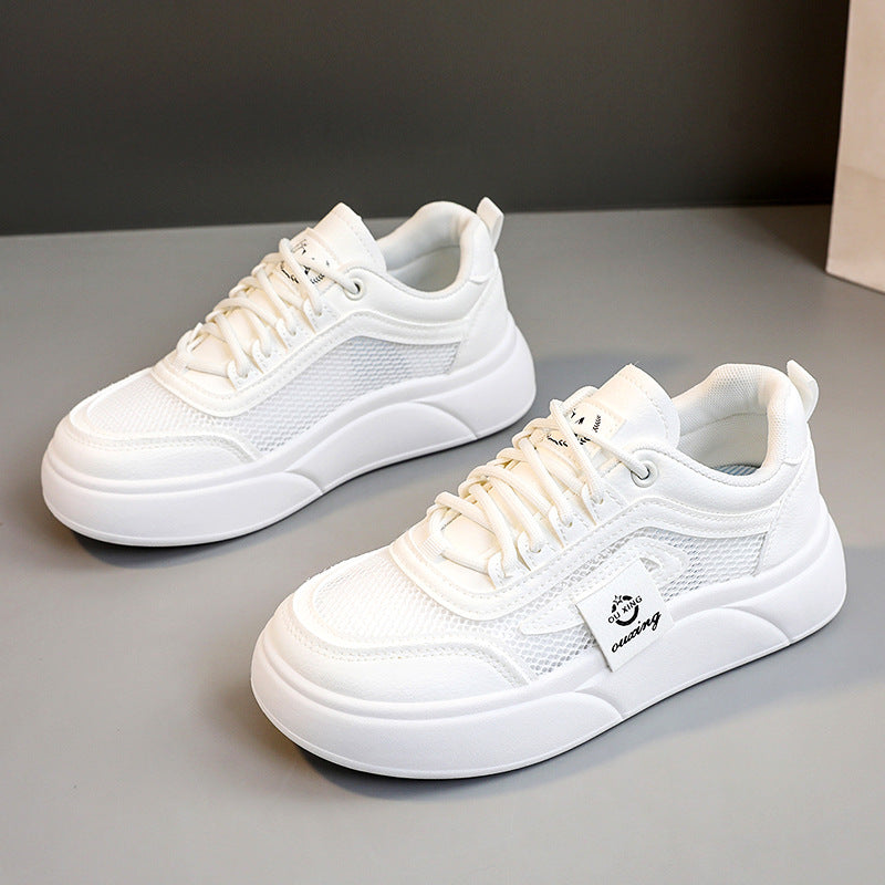 Damen modische Sneaker mit atmungsaktiver Mesh-Oberfläche und flexibler Sohle EB