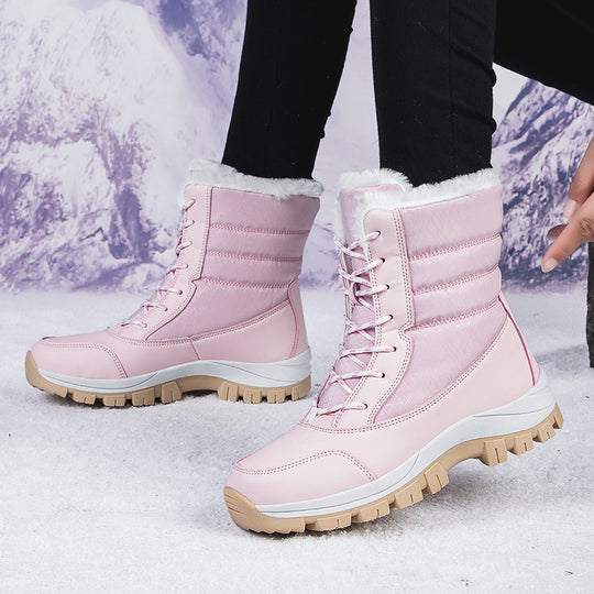 Damen Winterstiefel mit isolierter Fütterung und rutschfester Profilsohle EB
