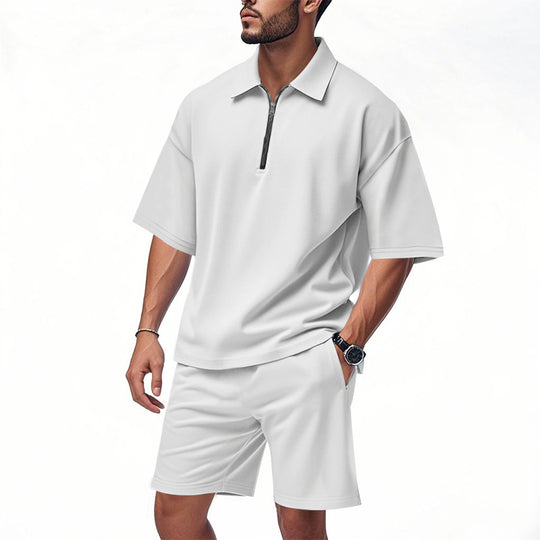 Herren lässiges Sport-Set mit kurzem Oberteil und praktischen Shorts EB