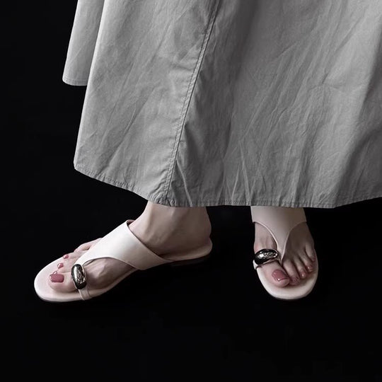 Damen Zehentrenner mit elegantem Schmuckdetail EB