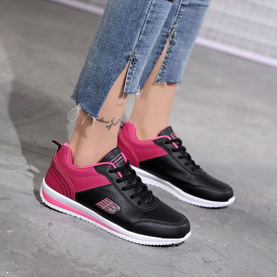 Damen sportive Freizeitsneaker mit atmungsaktivem Obermaterial und rutschfester Sohle EB