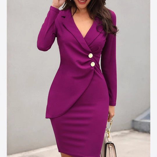 Damen tailliertes Blazer Kleid EB