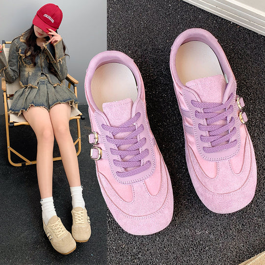 Damen Sportliche Sneakers mit hochwertigem Wildleder und ergonomischem Design EB